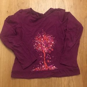 Maroon long sleeved tree of life shirt